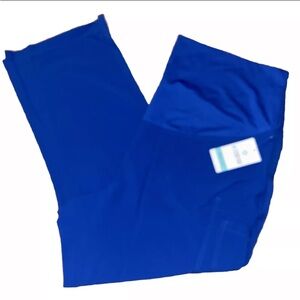 NWT Med Couture Scrubs Maternity Scrub Pants Royal Blue 2XL.